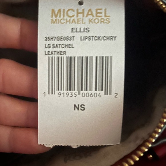 Michael Kors Bold Red Satchel - Picture 5 of 5